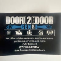 Main header - "Door 2 Door Genie"