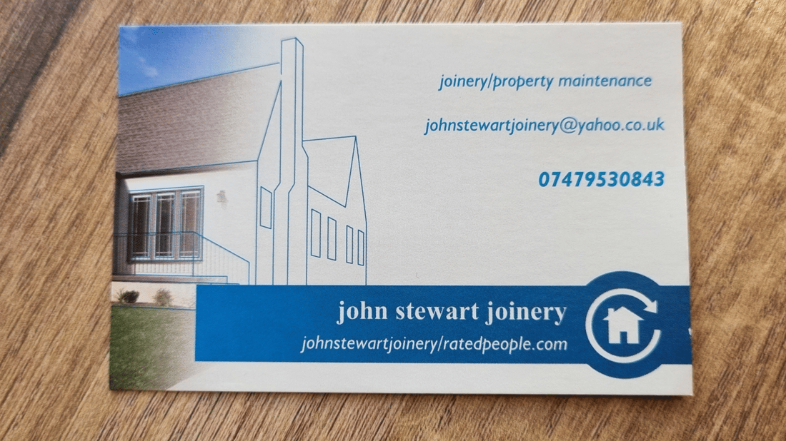 Main header - "John Stewart Joinery"