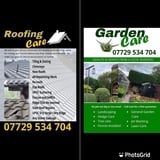 Company/TP logo - "Roofing & Gardening Care"