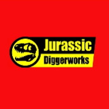 Company/TP logo - "JURASSIC DIGGER WORKS"
