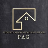 Company/TP logo - "paddy the plasterer"