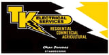 Company/TP logo - "TK Electrical"