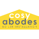 Company/TP logo - "Cosy Abodes Boiler Installation"
