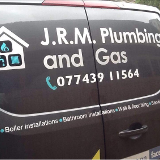Company/TP logo - "JRM Plumbing and gas"