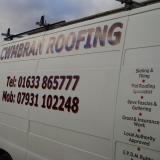Company/TP logo - "cwmbran roofing"