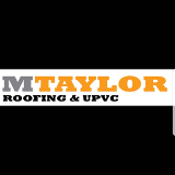 Company/TP logo - "M Taylor Roofing"