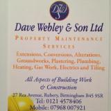 Company/TP logo - "Dave Webley & Son Ltd"