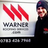 Company/TP logo - "Warner Roofing Services"