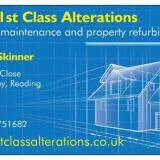 Company/TP logo - "1st class alterations"