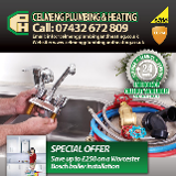 Company/TP logo - "Celmeng Plumbing and heating"