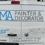 Company/TP logo - "Mark Agutter Decorators"