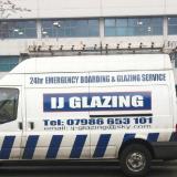 Company/TP logo - "ij glazing"