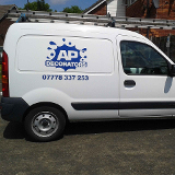 Company/TP logo - "A P Decorators"