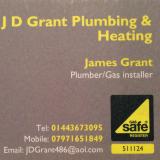 Company/TP logo - "JD Grant Plumbing & Heating"
