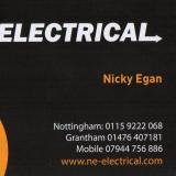 Company/TP logo - "NE Electrical"