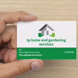 Company/TP logo - "T.P Home & Gardening Services"