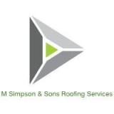 Company/TP logo - "M. Simpson & Sons Roofing Services"