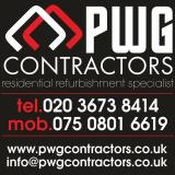 Company/TP logo - "PWG CONTRACTORS LTD"