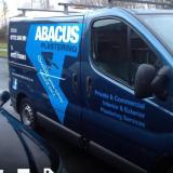 Company/TP logo - "Abacus Plastering"