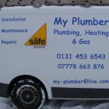 Company/TP logo - "My Plumber/ At my gas'"