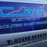 Company/TP logo - "c j m electrical"