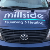 Company/TP logo - "Millside Plumbing Heating & Gas"
