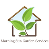 Company/TP logo - "Morning Sun Garden Services"