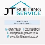 Company/TP logo - "JT BUILDING SERVICE"