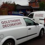 Company/TP logo - "Goldthorpe decorators"