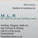 Company/TP logo - "MLR Builders & Maintenance"