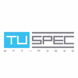 Company/TP logo - "Tuspec Bathrooms"