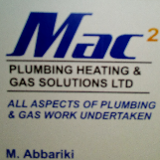 Company/TP logo - "Mac 2 Plumbing"