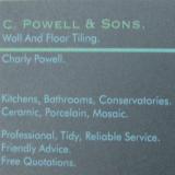 Company/TP logo - "C. Powell & Sons Tiling"