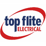 Company/TP logo - "Top Flite Electrical"