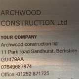 Company/TP logo - "Archwood Construction Ltd"