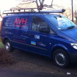 Company/TP logo - "AVH Construction"