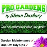 Company/TP logo - "Pro gardens by Shaun Duxbury"