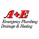 Company/TP logo - "A + E Plumbing & Drainage"