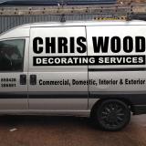 Company/TP logo - "Chris Wood Decorators"