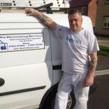 Company/TP logo - "Halls Decorating Service."