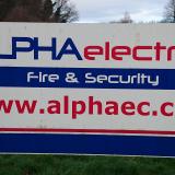 Company/TP logo - "Alpha Electrical Fire & Security"