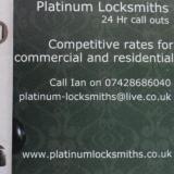 Company/TP logo - "Platinum Locksmiths"