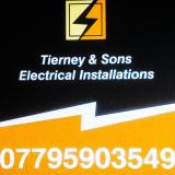 Company/TP logo - "Tierney & Sons Electrical Installations"