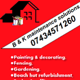Company/TP logo - "B&K maintenance solutions"