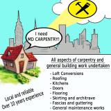 Company/TP logo - "MD Carpentry"