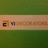 Company/TP logo - "VJ DECORATORS"