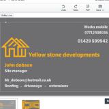 Company/TP logo - "Yellow stone developments"