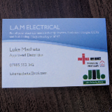 Company/TP logo - "LAM Electrical"
