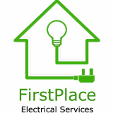 Company/TP logo - "First Place Electrical Services"