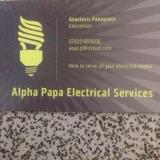 Company/TP logo - "Alpha Papa Electrical Services"